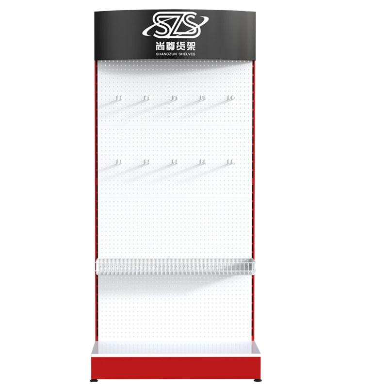 custom flooring pegboard shelf metal pegboard hook accessories hanging display rack storage shelf