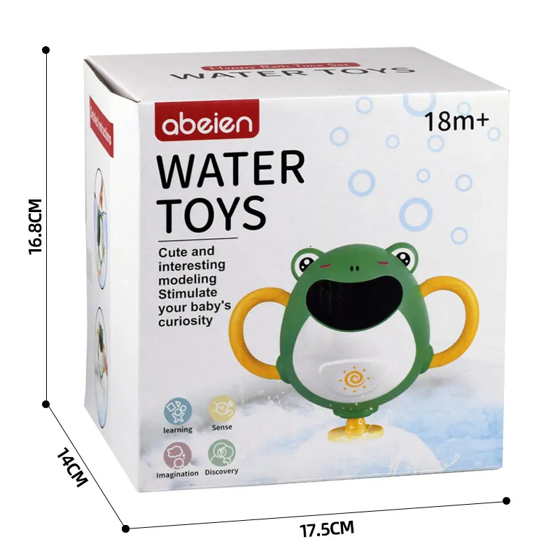 Cute frog toy bathtub shower water squirt toys baby spray sprinkler toy for Infant