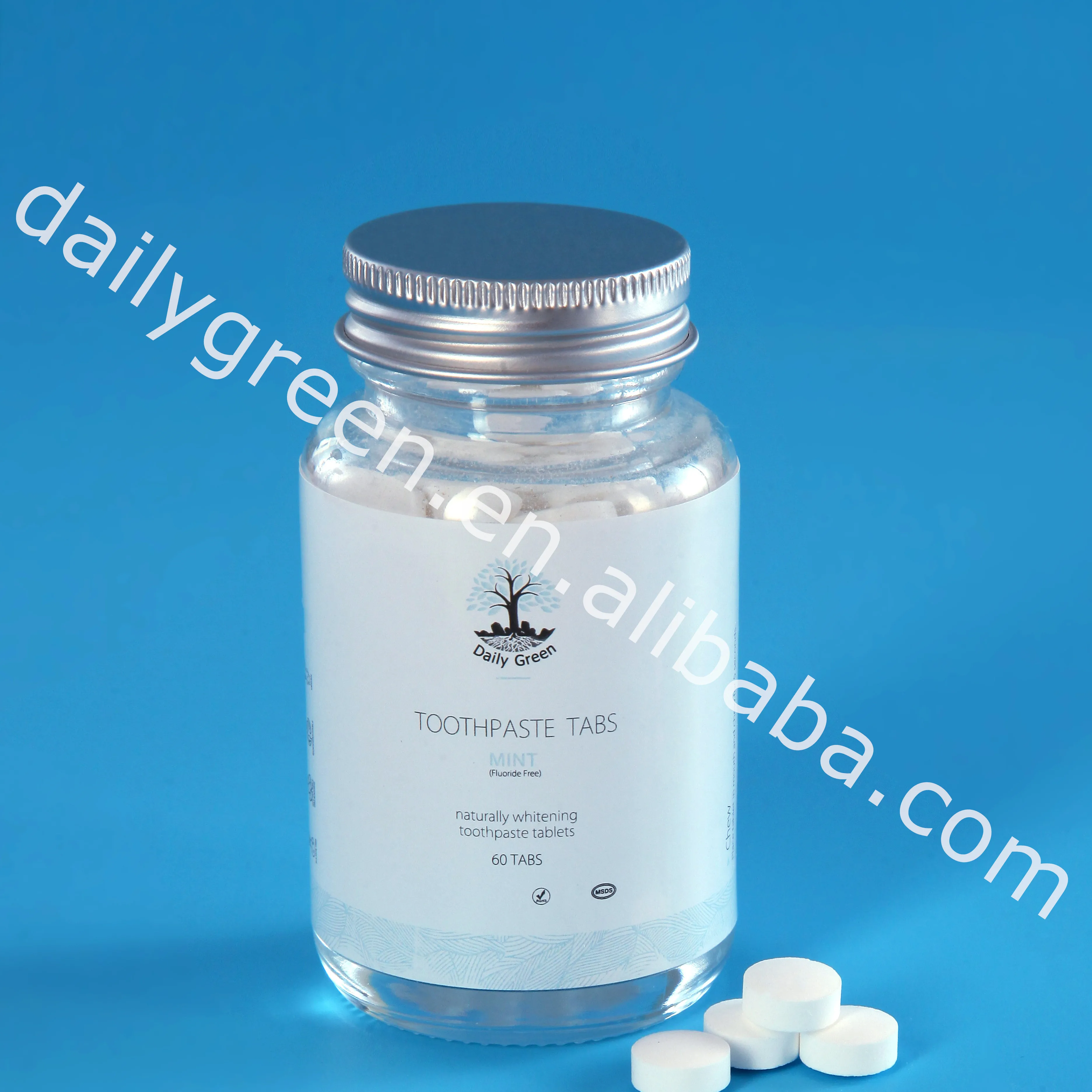 Tooth Paste-Toothpaste Tablets-Zero Waste Refillable-Eco Friendly-Mint Charcoal Paper