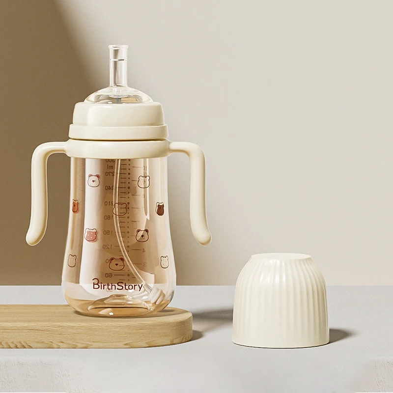 Wholesale 300ml Used By Multiple Baby Age Groups Pacifier Duckbill Small V-valve Suction NozzleNew Born Baby Bottles Sets