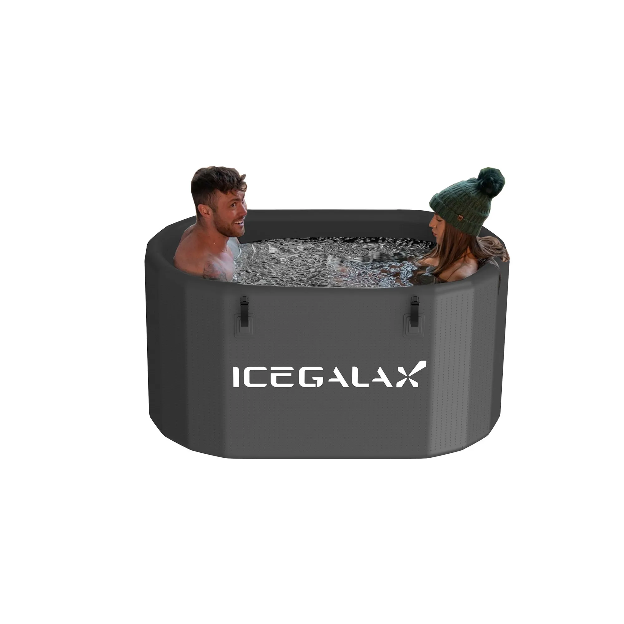 ICEGALAX Portable Customize Size Ice Bathtub Outdoor Hot Oval Tub Inflatable Multi-Color Ice Bath Cold Plunge Spa Tub for Adult