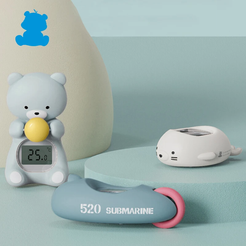 Customizable water digital baby bath thermometer