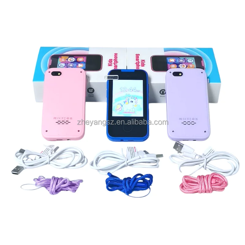2.8 inch touch screen dual camera recording video games calculator 600mAh rechargeable digital camera phone toy kids