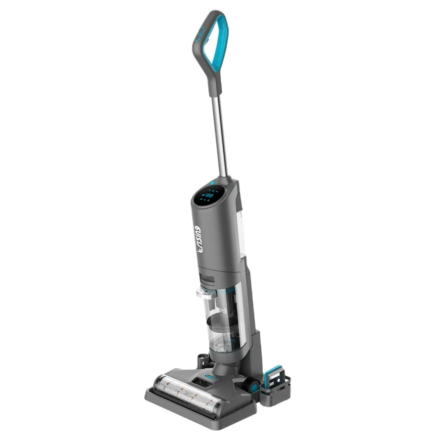 Floor washer detachable batteries HEPA filter big volume water container upright cordless wireless vacuum cleaner