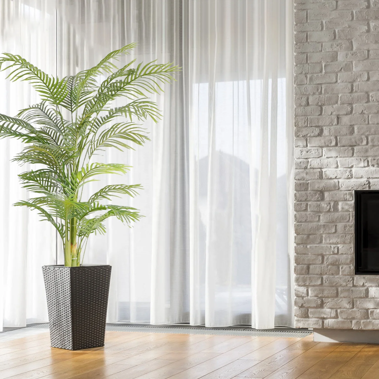 Классическое украшение для дома, искусственная Пальма среднего и большого размера, искусственная Пальма бонсай