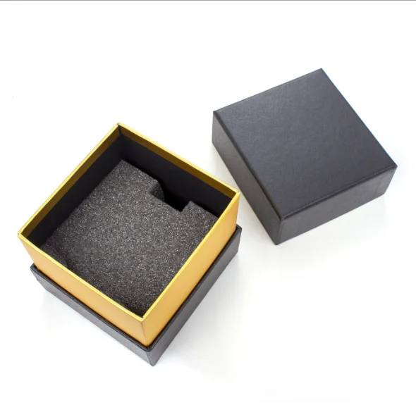 YAZOLE D H-10 Luxury Custom Watch Boxes Quality Black Gold Packaging Gift Box For Mens Watches Box With Insert Liner