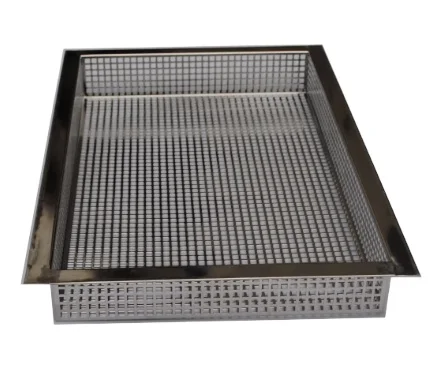 Custom Size And Hole Rectangular Deep Cookie Sheet Bread Pizza Cake Trays Pan Stainless Steel Baking Tray For Oven