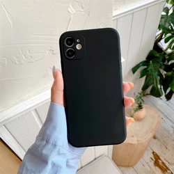 Liquid Silicone Case For iPhone 11 12 13 Pro Max Mini X XR XS MAX 7 8 PLUS SE For IPhone 13 Cover Full Protector Funda Coque