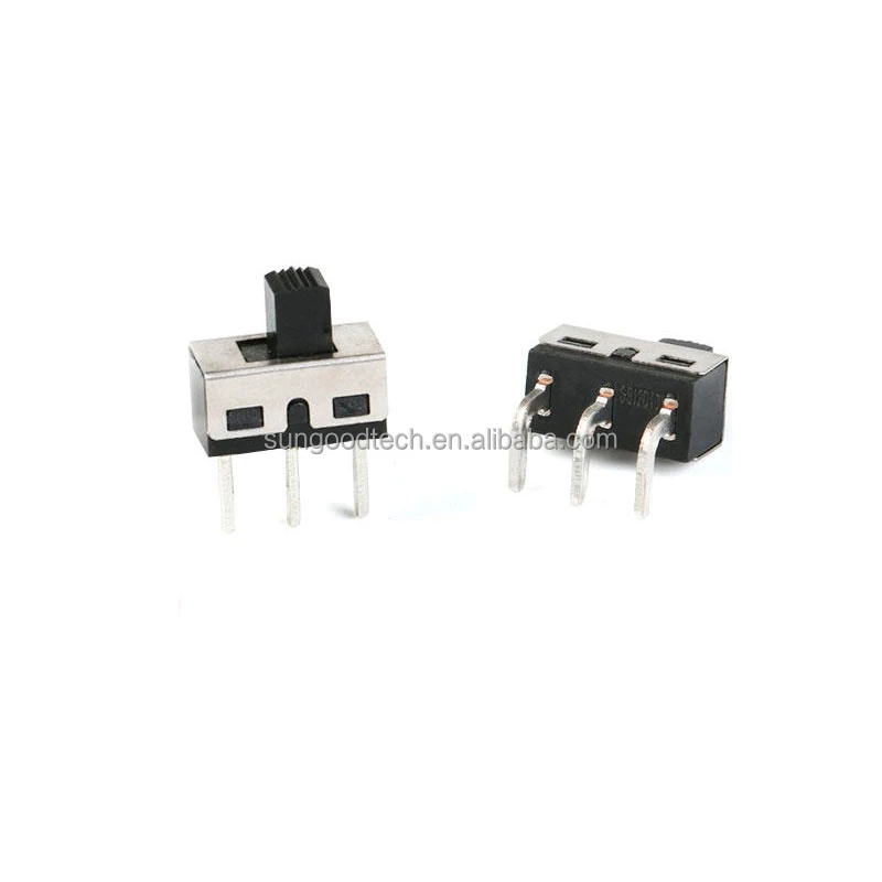 SS12D06/SS12D10 5 мм высота ручки 2 передачи 3 pin высокий ток слайд/тумблер