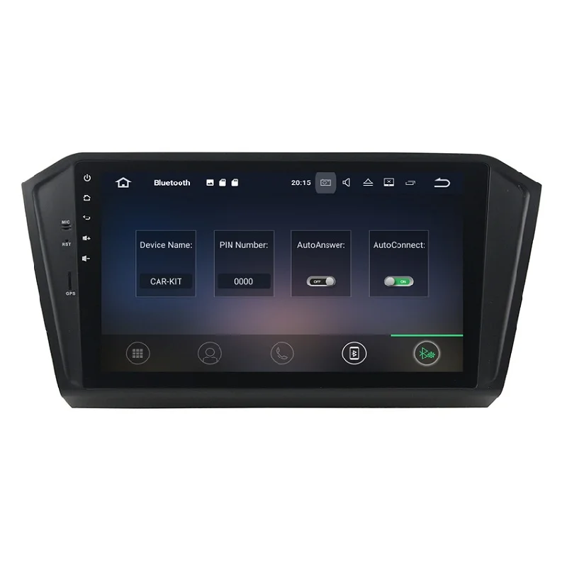 Четырехъядерный автомобильный DVD-плеер 10 1 дюйма IPS Android 9 0 для Volkswagen VW Magotan 2017 Passat B8 GPS Navi 4 + 32g с рамкой