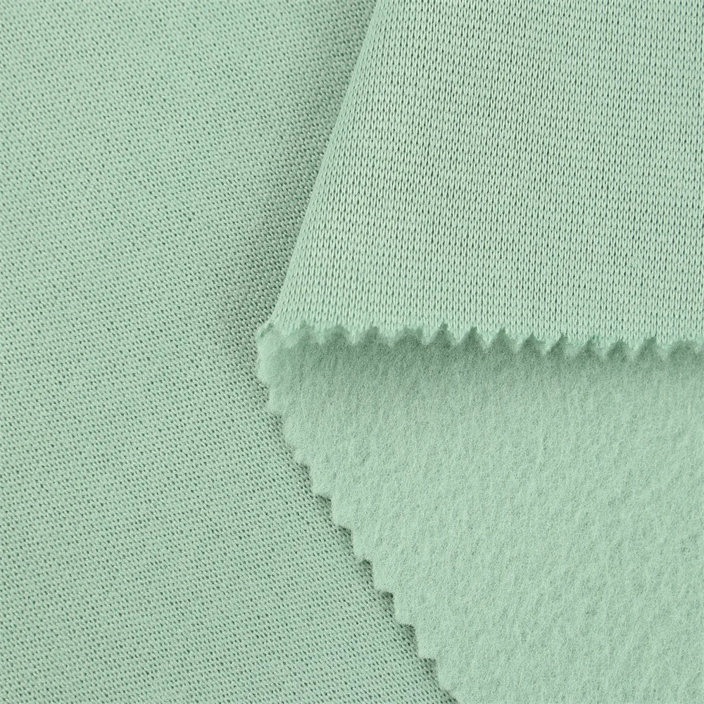 ZM002 Free Sample Sweat Fabric 100 Polyester Polar Fleece Fabric Zipper Suits Hoodies Bruins Fleece Fabric