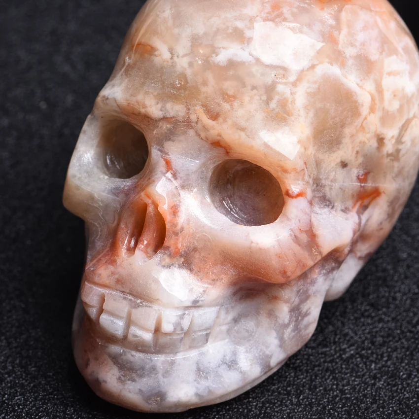 wholesale nature  crystal carving stone ocean Jasper skulls  head folk crafts for decoration