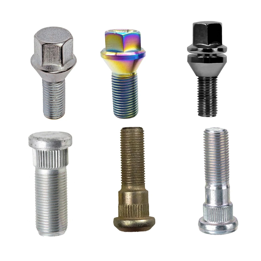 Gr5 M6 Titanium Wheel Hexagon Caliper Taper Allen Race Spec Split Rim Hub Lug Bolts Bbs M14 43Mm M7 24Mm Wheel Bolts Titanium