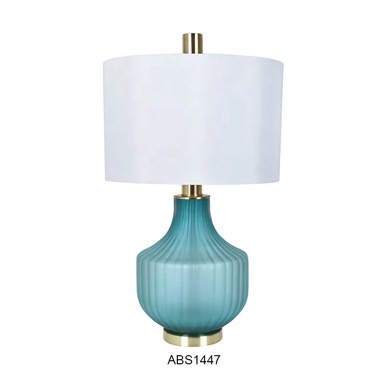 Современные декоративные Роскошные Настольные лампы из зеленого стекла для дома гостиной спальни отеля в