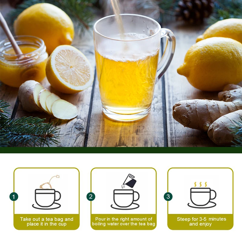 Minch 28 Days Warm Uterus Tea Uterus Detox Tea Lemon Turmeric Tea For Female