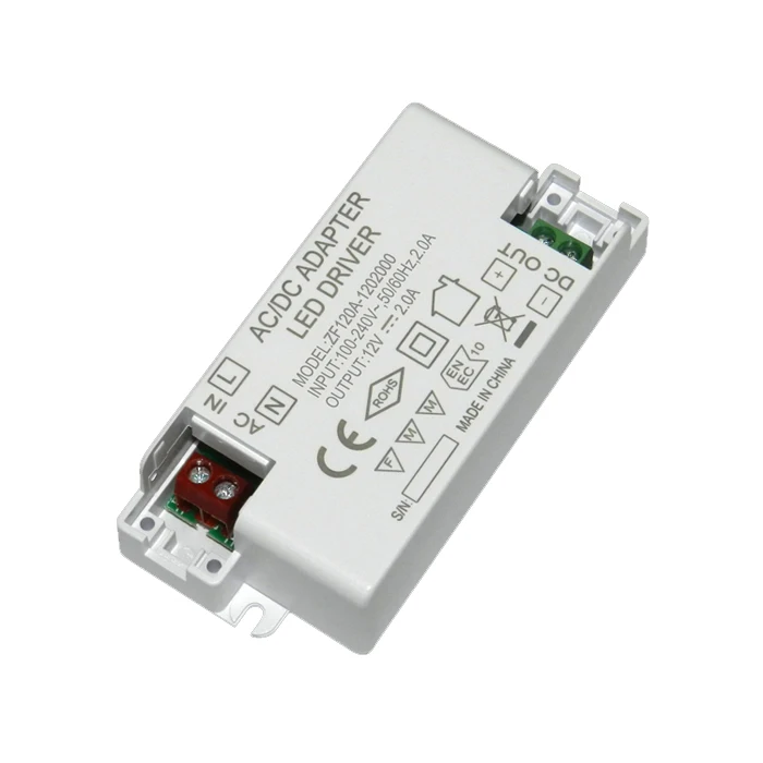 Zf120a-1202000 Power Plastic Led Driver 2a Led Transformers With Ce Rohs 12v 2.0a Transformer
