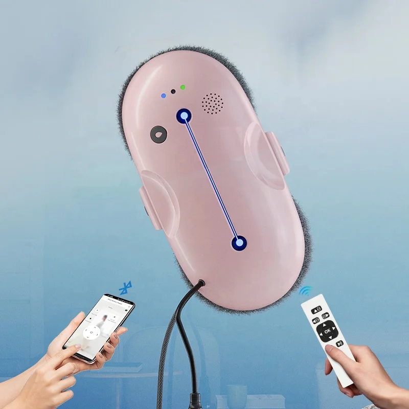 Newest window cleaner robot Human Voice Input Robotic windnow cleaner for home use glass window Cleaning robot