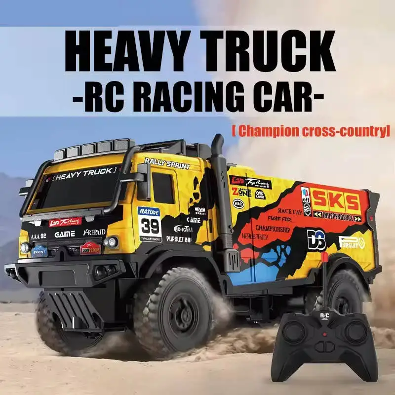 27 Mhz Off Road Hobby RC Toy Vehicle Remote-Controlled Rally Truck with Colorful Bodylight Light Show