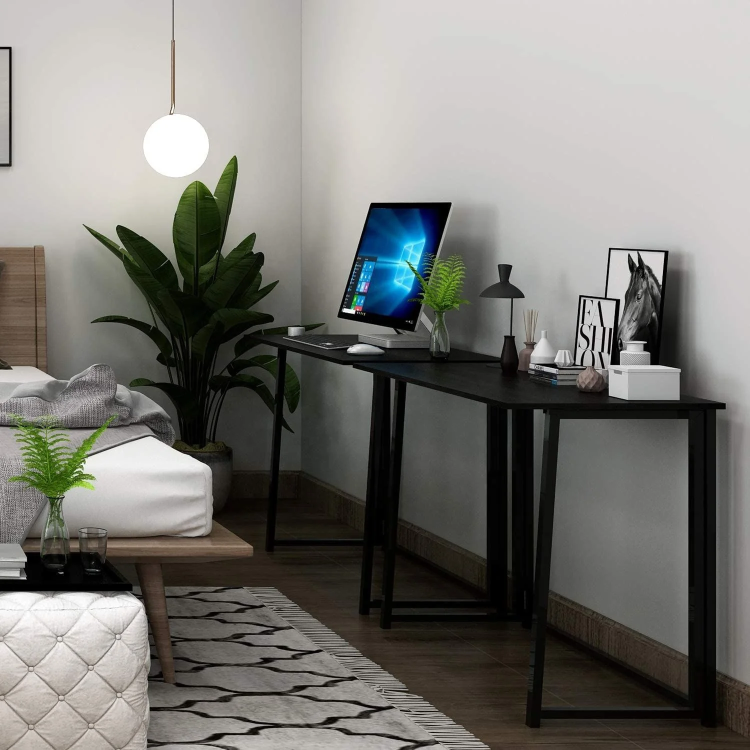 Nordic Factory OEM Popular Foldable Office Desk 31 Inch Small Size Cheap Folding PC Computer Table Desk