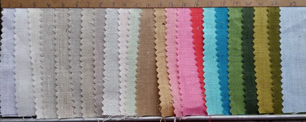 100% pure linen stone washed fabric for USA customer