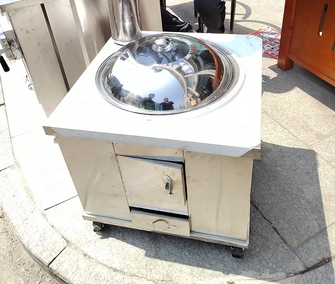 Firewood stove, burning wood, 304 stainless steel thickened ground stove, household rural iron pot, stewing, outdoor