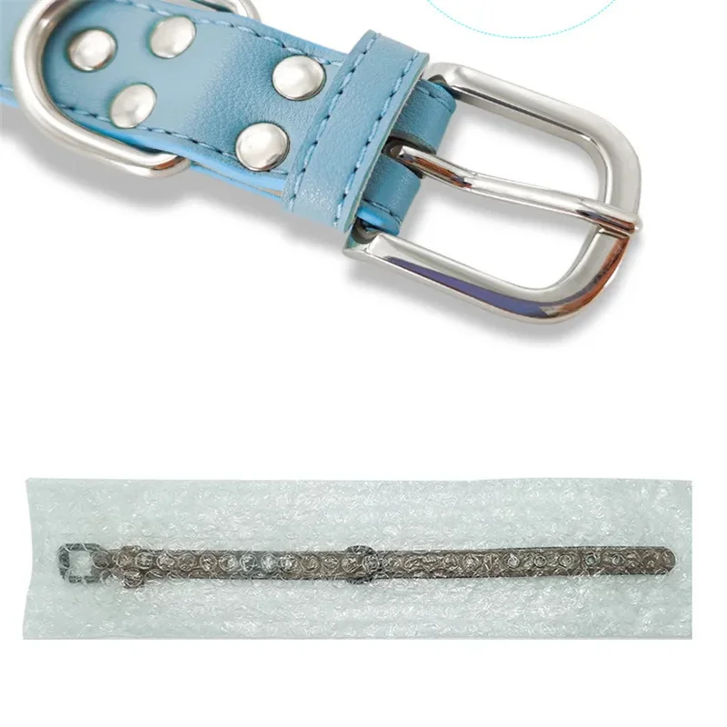 Dog Training Chain Hot Selling Multi-color PU Leather 50 Scarf Opp Bag DOT Genuine Leather Dog Collar White Eco Leather Collar