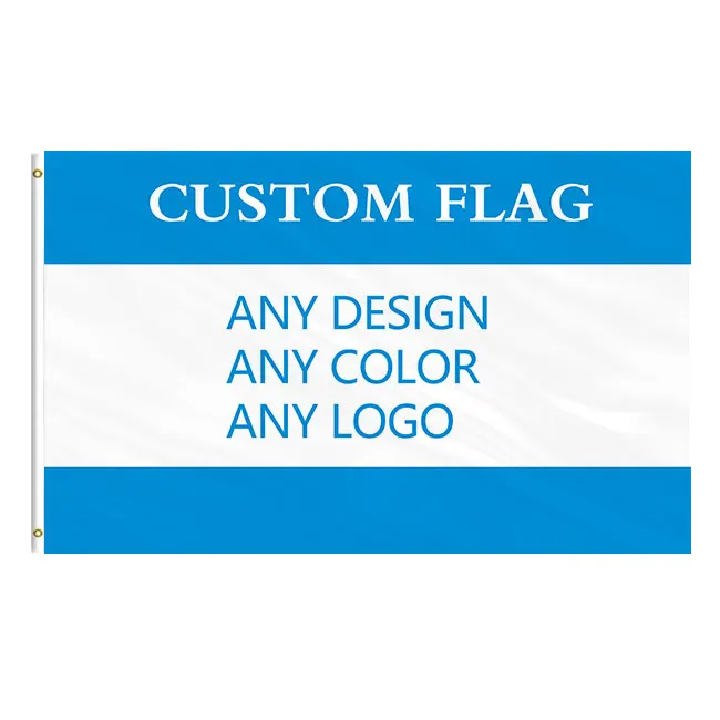 Football custom flag 3*5FT polyester wheel fabric