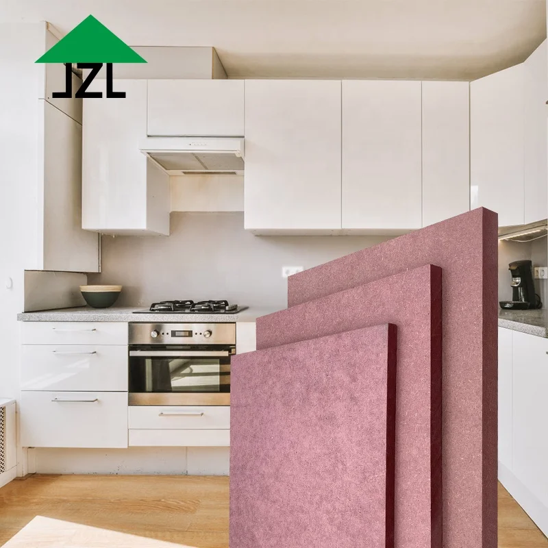 JZL 3mm-25 2440*1220 Премиум дерево MDF меламин красная доска цвет древесная огнестойкая