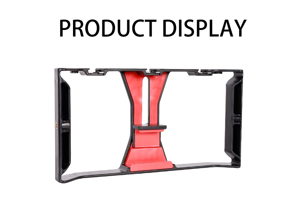 
New! LED Microphone Smartphone Video Rig Kit Handheld Mobile Stabilizers links Phone holder Frame Mount for Iphone Film Taking 