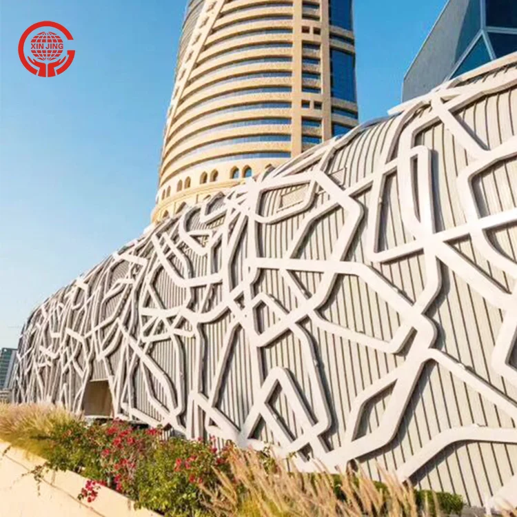 High Building exterior wall cladding ceiling aluminum decorative metal carved panels with custom pattern