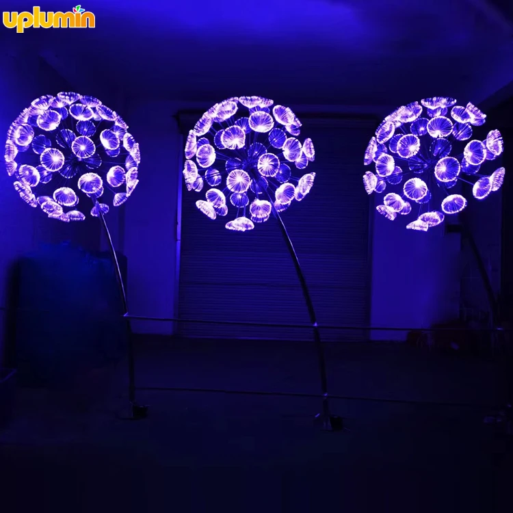 Led dandelion light commercial supplies waterproof decorating lights fiber optic flowers dandelion lights outdoor