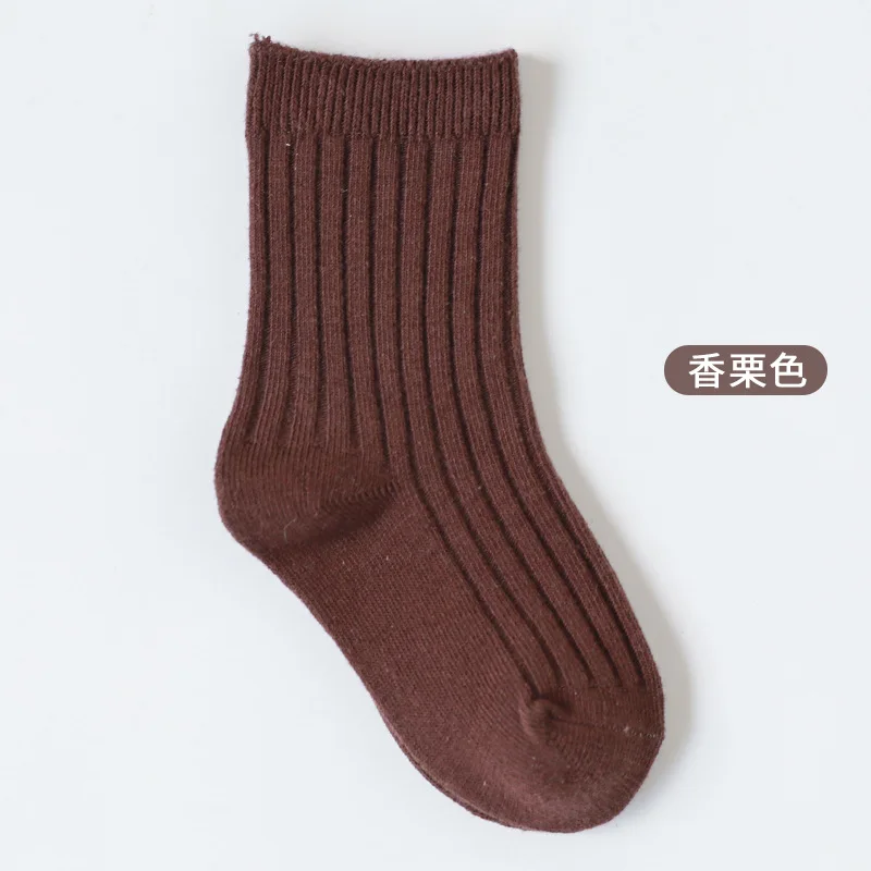 Calcetines Crew Boys Socks For Children Candy Colorful Socks Combed Cotton Slouch Socks Kids