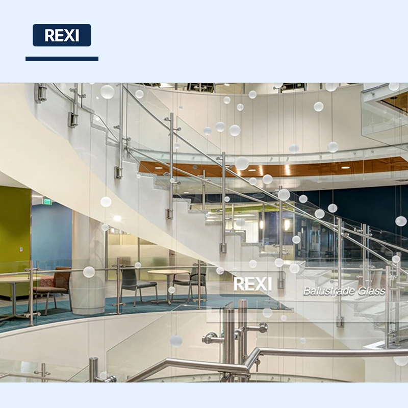 High quality modern terrace railing design glass balustrade frameless railing balcony with glass