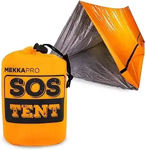 Survival Rain Poncho Emergency Mylar Space Blanket Camping Gear