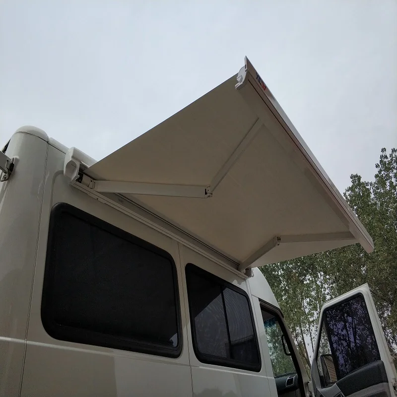 Выдвижной Мотор 12 В, тент для автофургона, ручной автофургон, автофургон, Электрический домов на колесах, тент 100% водонепроницаемый