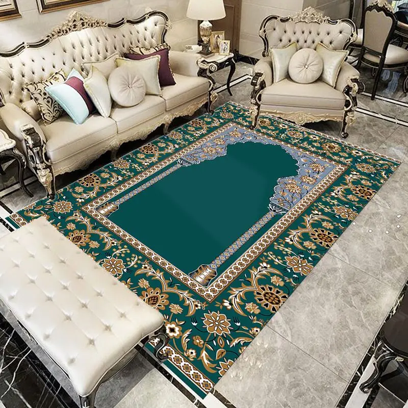 Wholesale rate Living Room Area Rug Prayer Rugs and Carpets Accept Customized 3d Print Prayer Mat