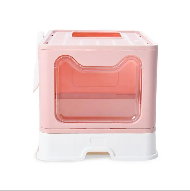 Контейнер для кошачьего туалета, складной пластиковый кошачий наполнитель с выдвижным ящиком для домашних животных