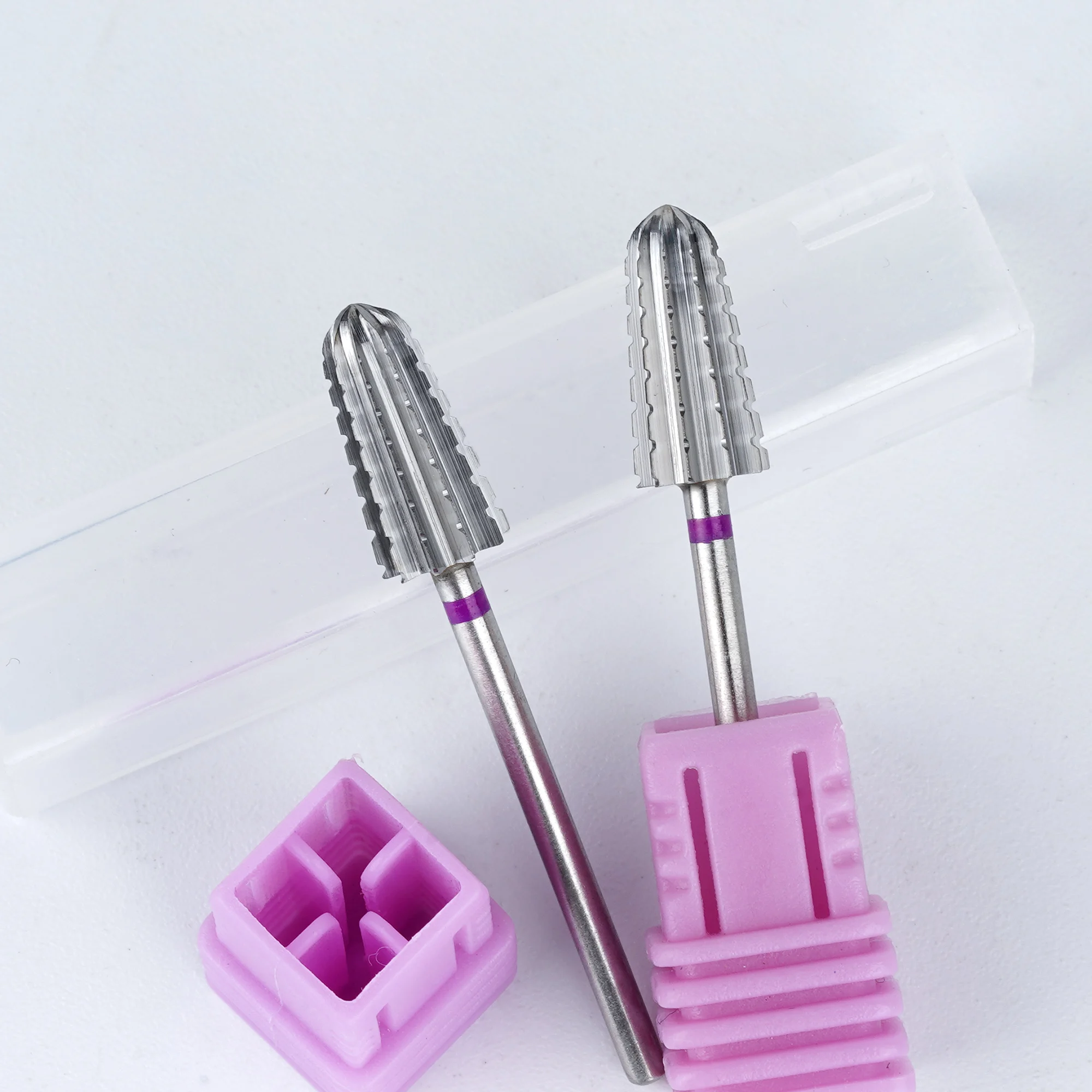 2023 AMZ Hot Nail Drill Bit 5 In 1 Nail Filing Bits Manicure Equipment Tornado Carbide Tungsten Tapered Nail Drill Bits
