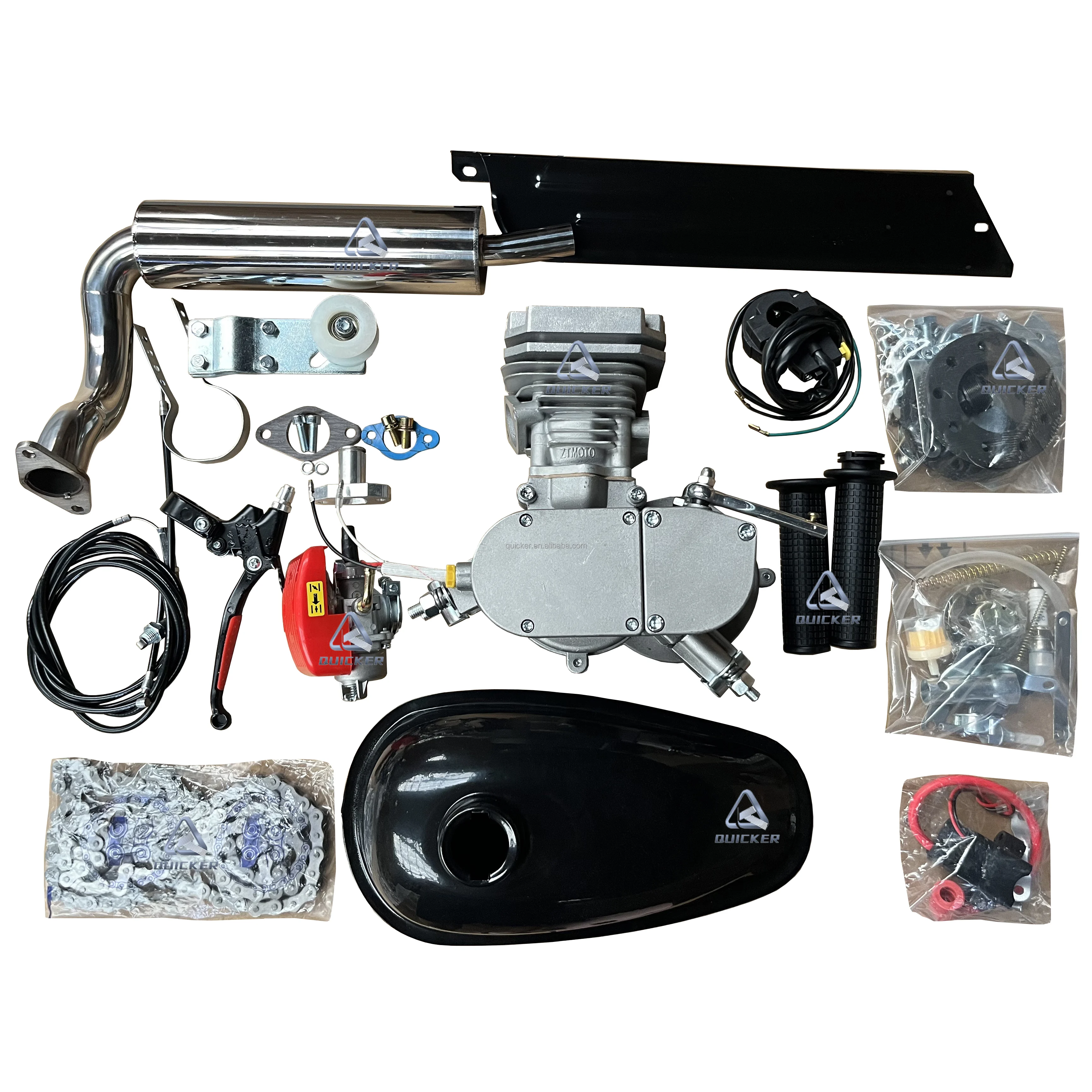 Heat dissipation well 2 stroke 85cc Bofeng carb Phantom V4 bicycle engine kit