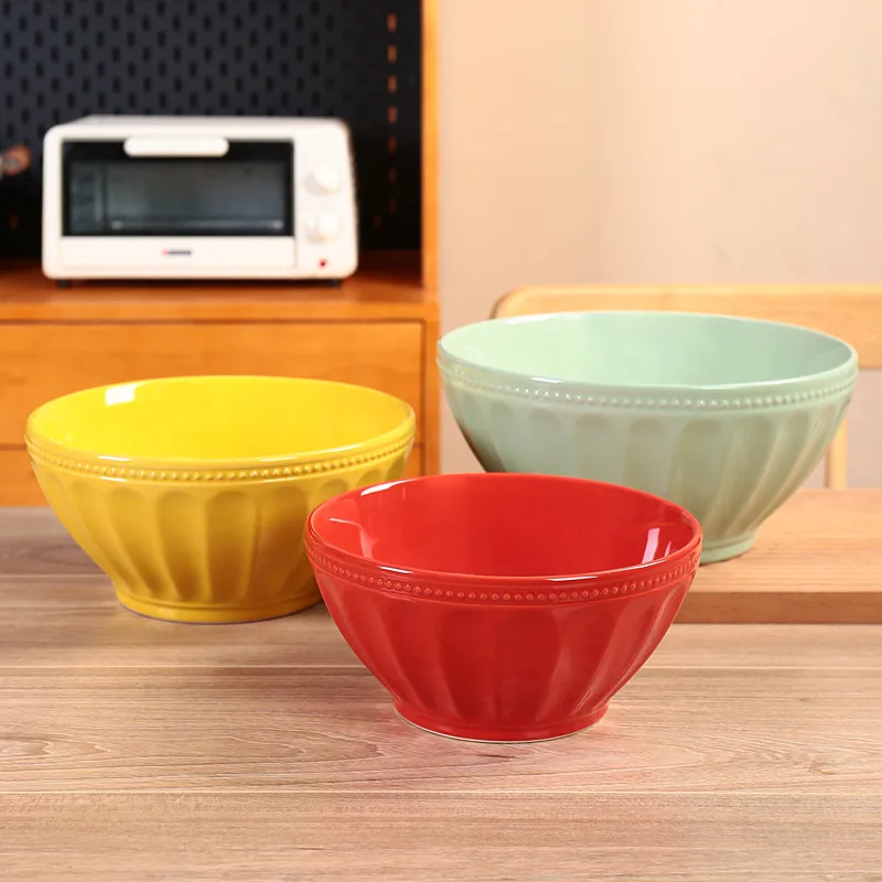 Оптовая Продажа с фабрики, керамическая миска для салата и супа