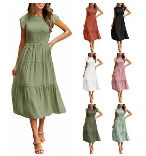 2023 New Style Fashion Dresses Women Lady Elegant Summer Dress For Selling