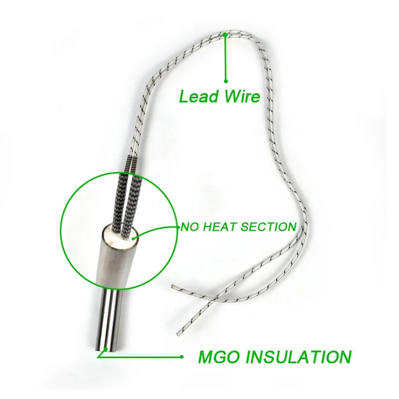 Duopu electric single end ceramic stainless steel immersion water heating element internal wire cartridge heater