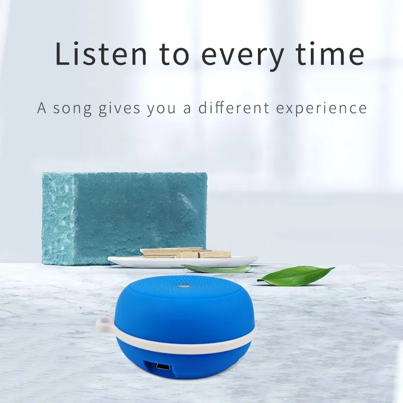 
Y3 Mini Hamburger Speaker with Hook Outdoor Speaker with Mic. Colorful Case Wireless Speaker 