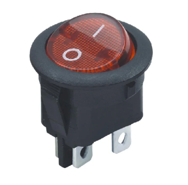 Круглый переключатель 4 клеммы 10 А 250 В T125/55 ВКЛ./ВЫКЛ. 4-контактный двухполюсный круглый