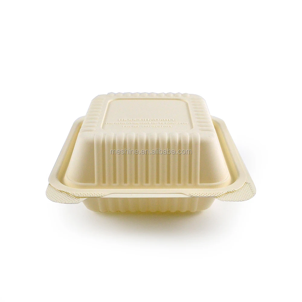 Takeaway Food Packaging 5 compartments Natural Biodegradable Takeout Lunch Boxes Microwaveable Disposable lunch box