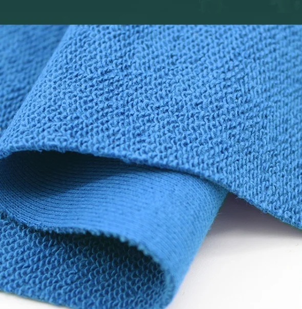 Custom Soft Heavy 75%Cotton 25%Polyester 320g Brushed French CVC Terry Towel Garment Knitted Fleece Fabric for Hoody,Sweatshirt