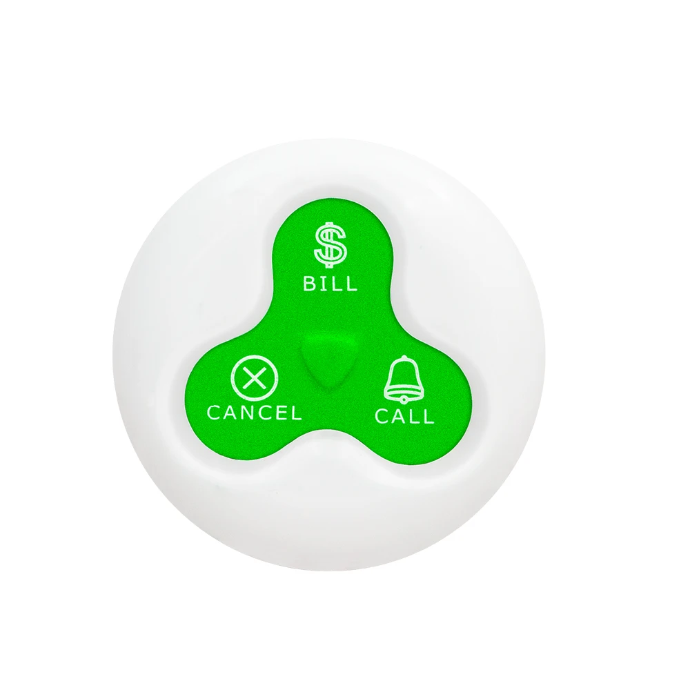 wireless receiver display host restaurant waiter call system service button paging system