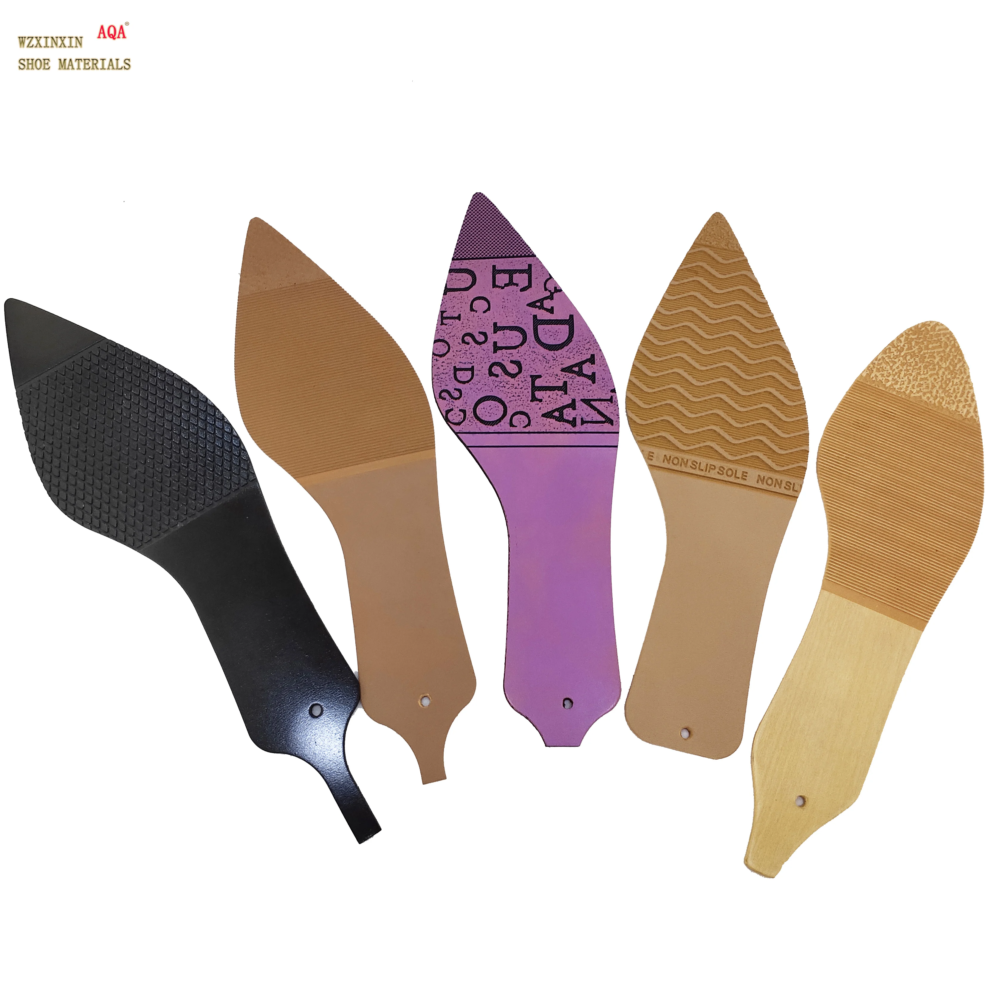 New arrive footwear material  nonslip design durable high abrasion rubber outsole sheet for women high heel shoe sole