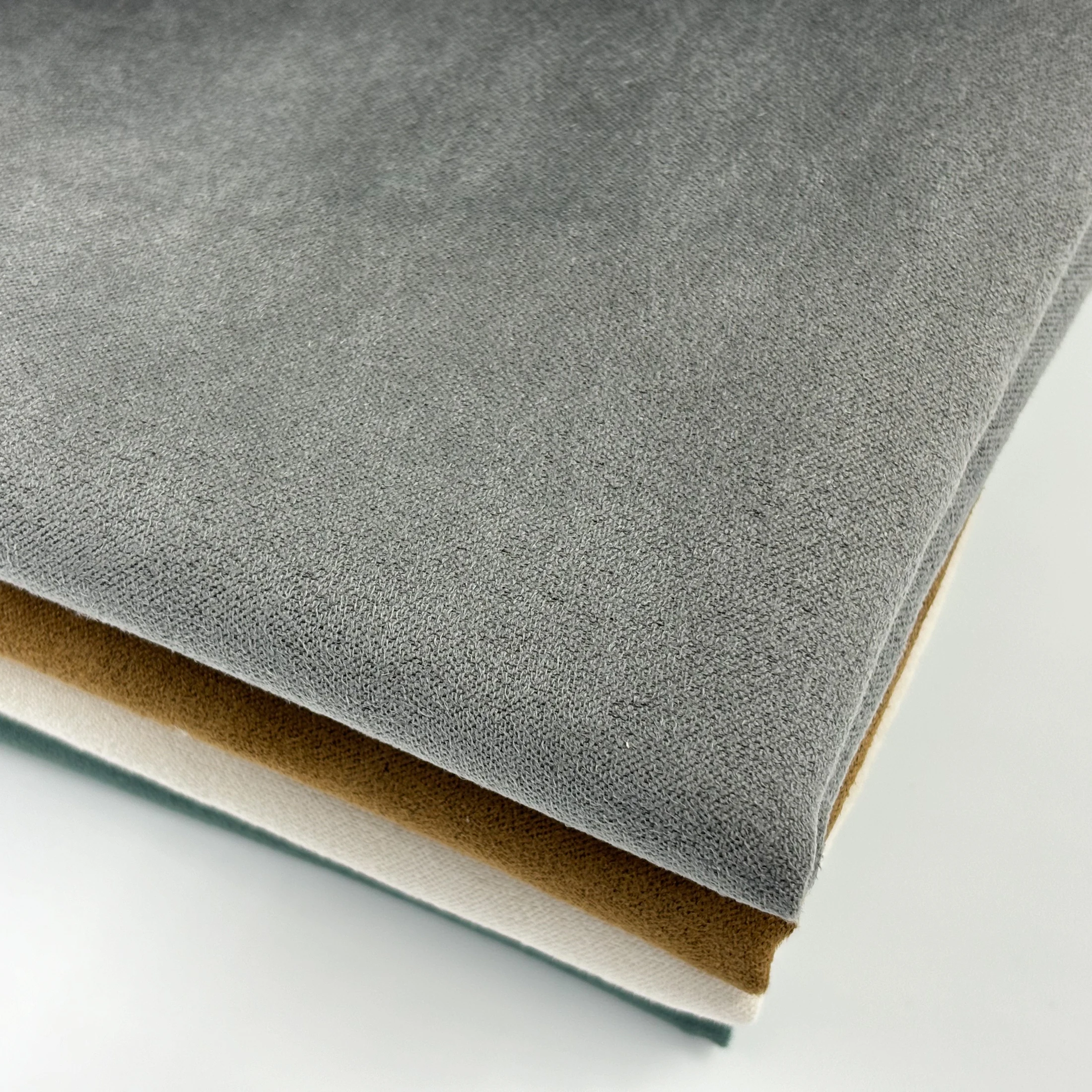 In Stock Multi-Color Woven Weft Five-Harness Satin Suede Fabric for Sofas cushions throws and Home Textile Materials