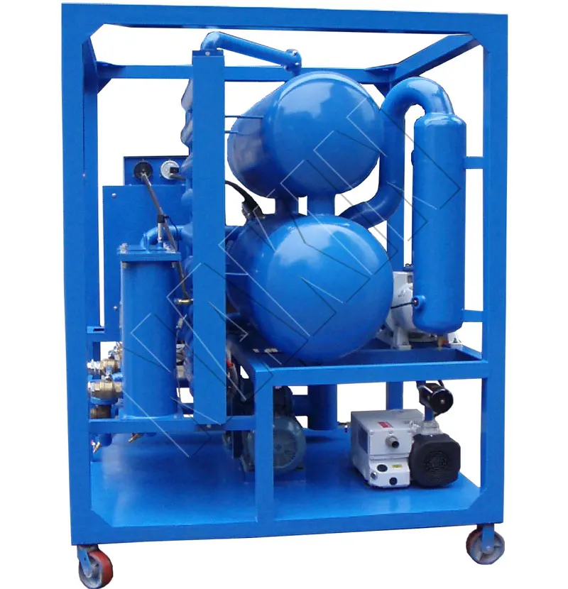 Continuous Transformer Oil Refinery Plant Double Stages Vacuum Transformer Oil Recycling Machine